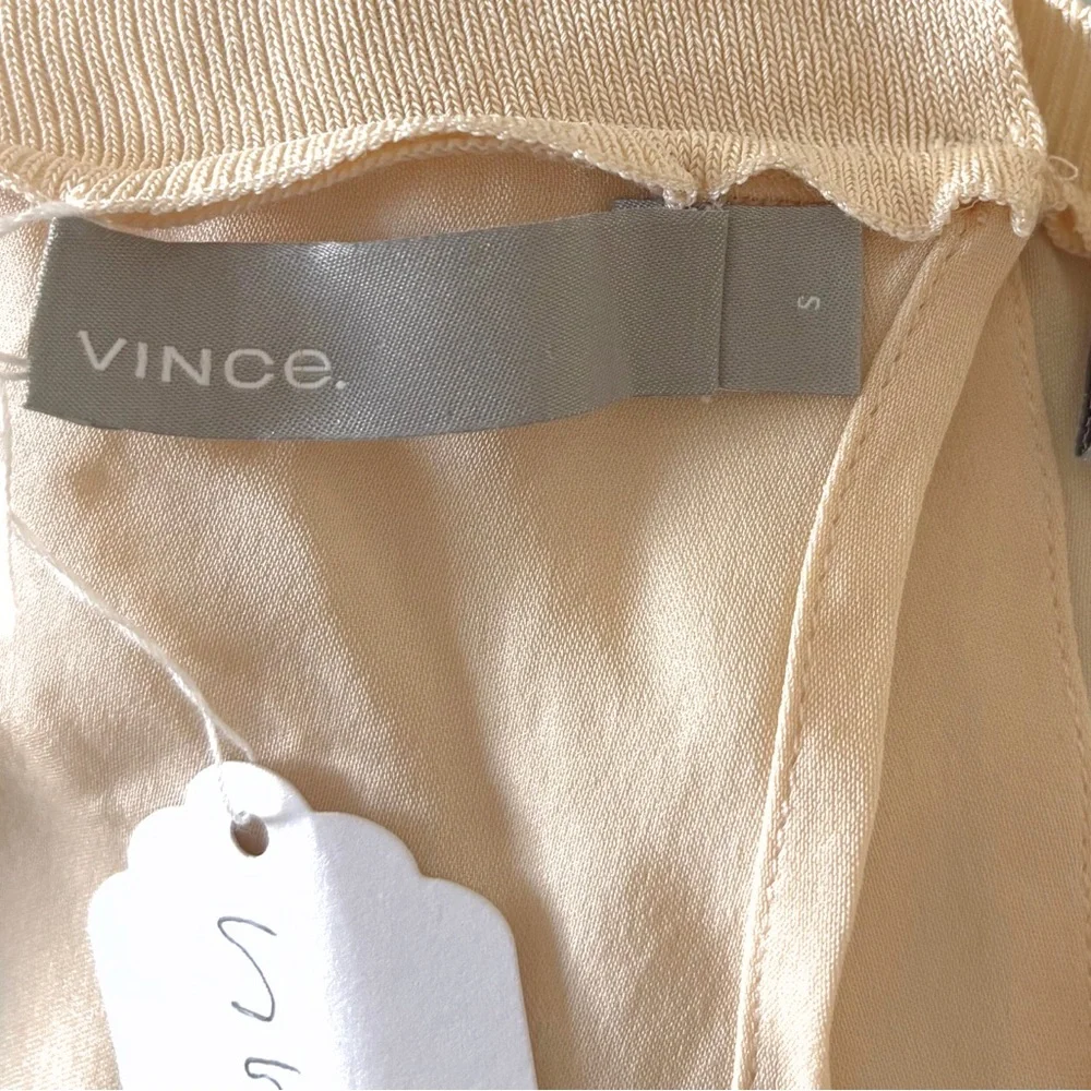 Vince Light Tan Long Sleeve Blouse - Picture 3 of 3